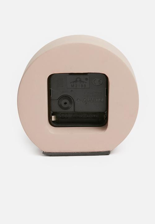 Sixth Floor - Desk clock - pink