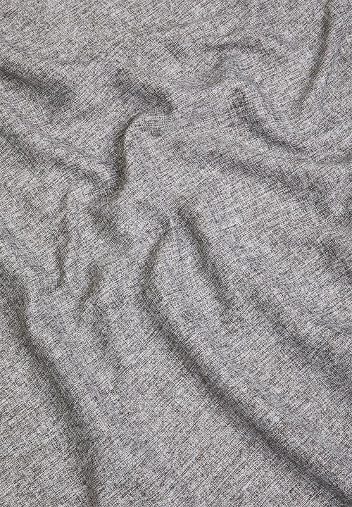 Sheraton Textiles - Manhattan taped curtain - charcoal melange