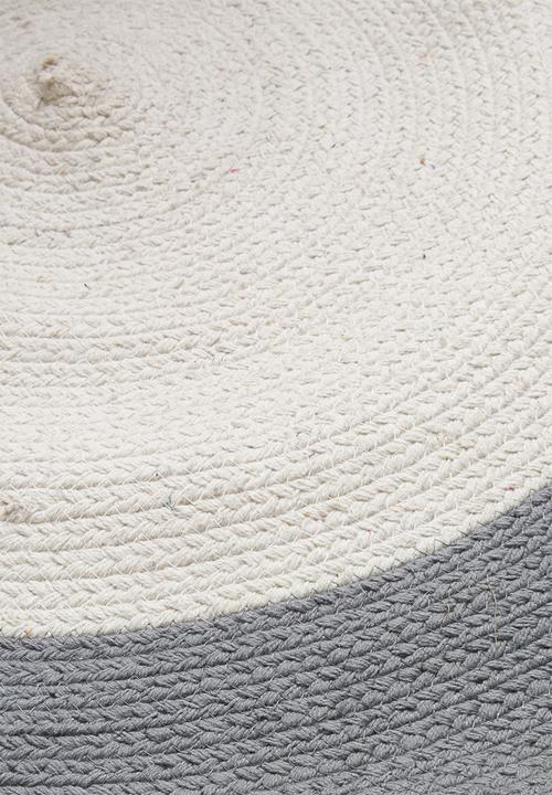 Sixth Floor - CD woven rug - grey & natural
