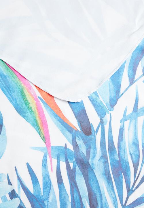 Bobums - Printed yoga towel - strelitzia