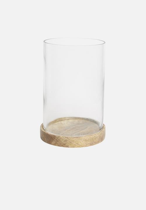Sixth Floor - Glass lantern - wooden base