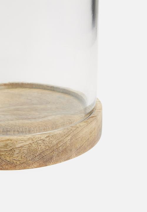 Sixth Floor - Glass lantern - wooden base