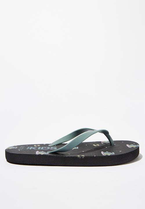 Cotton On - Printed flip flop - black 