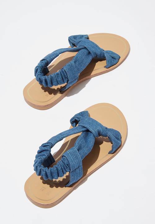 Cotton On - Knot sandal - blue