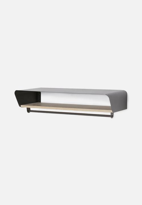 Emerging Creatives - Stockholm floating clothing rail - black