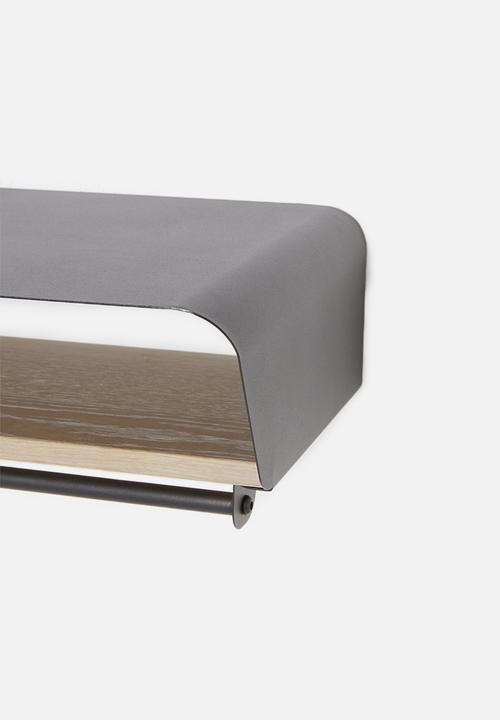 Emerging Creatives - Stockholm floating clothing rail - black
