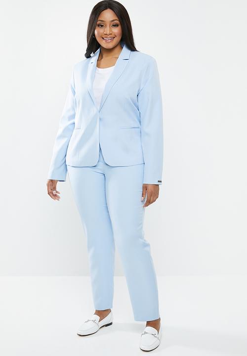 POLO - Plus size tessa basic suit blazer - blue