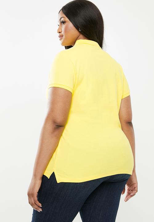 POLO - Plus size margot stretch golfer - yellow