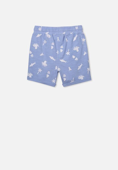 Cotton On - Henry slouch short - blue & white 