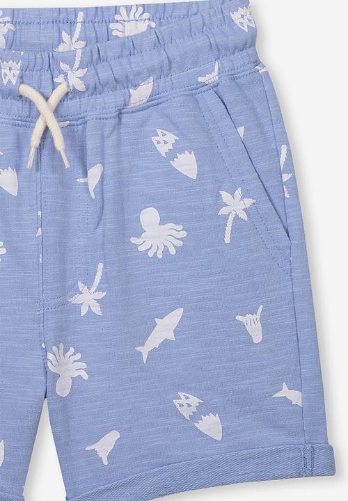 Cotton On - Henry slouch short - blue & white 