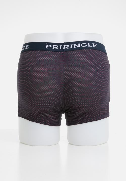 Pringle of Scotland - Ronald mini dot boxers - navy & red