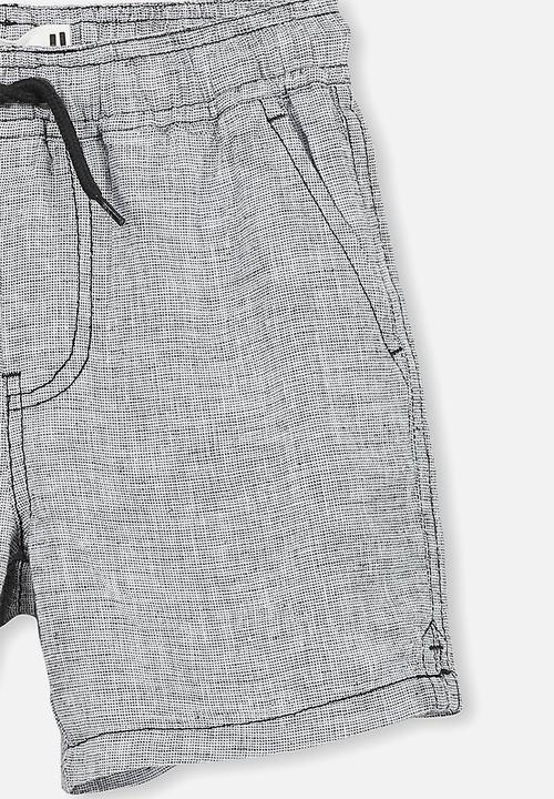 Cotton On - Los cabos short - black & white