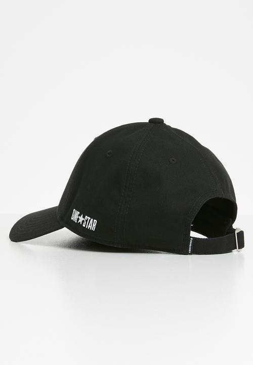 Converse - Graphic baseball hat - black & white 