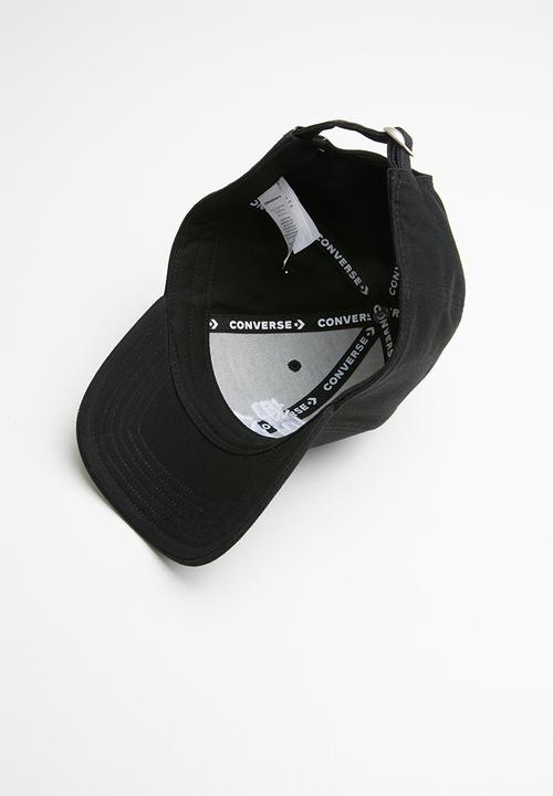 Converse - Graphic baseball hat - black & white 