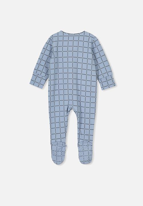 Cotton On - The long sleeve zip romper - blue 
