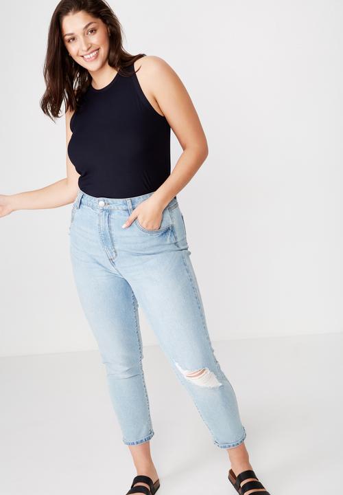 Cotton On - Curve girlfriend tank  - navy