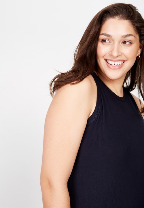 Cotton On - Curve girlfriend tank  - navy