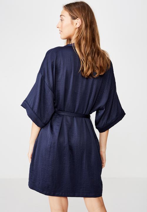 Cotton On - Textured kimono  - navy