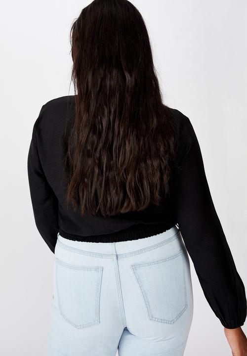 Cotton On - Curve twist front blouse  - black
