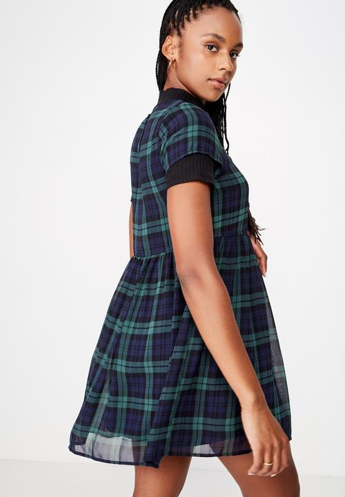 Factorie - Babydoll dress - navy & blue 