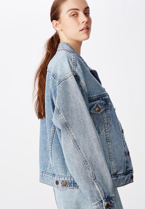 Factorie - Oversized denim jacket - blue