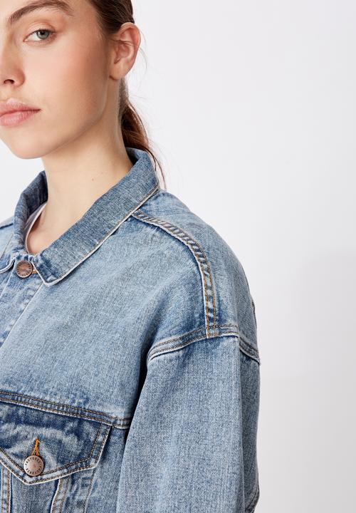 Factorie - Oversized denim jacket - blue