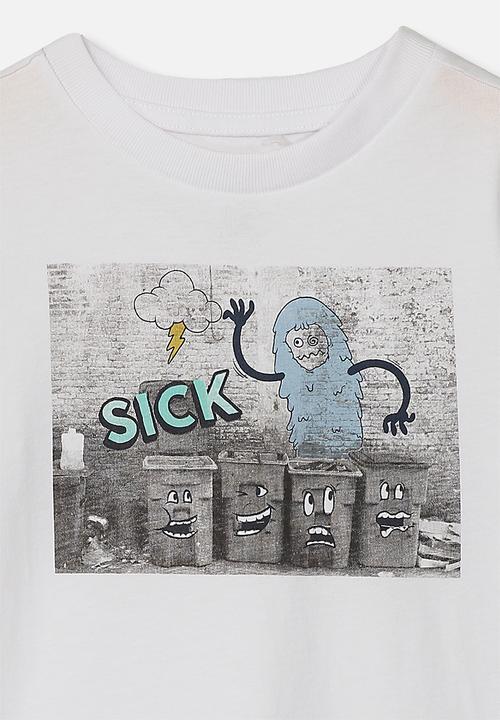 Cotton On - Max skater short sleeve tee - white 
