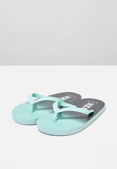 Cotton On - Printed flip flop - blue 