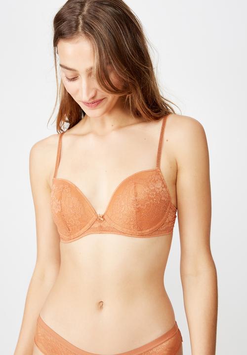 Cotton On - Ava contour bra  - caramel sands