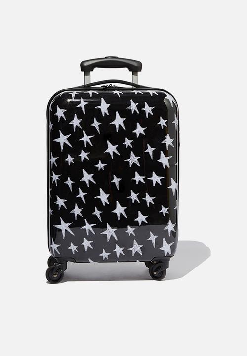 typo small suitcase