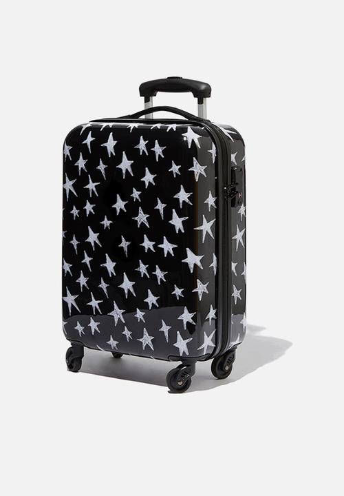 Typo - Tsa small suitcase - black & white
