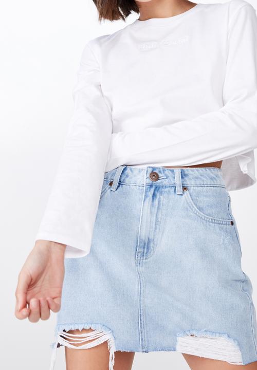 Factorie - Classic denim skirt - blue