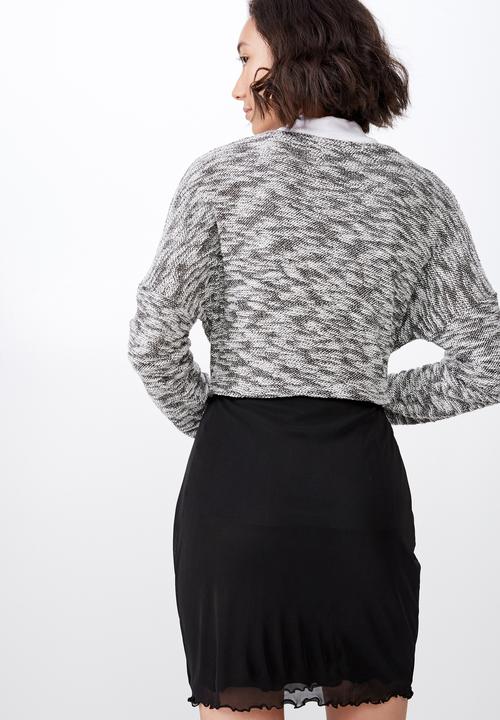 Factorie - Mesh skirt  - black