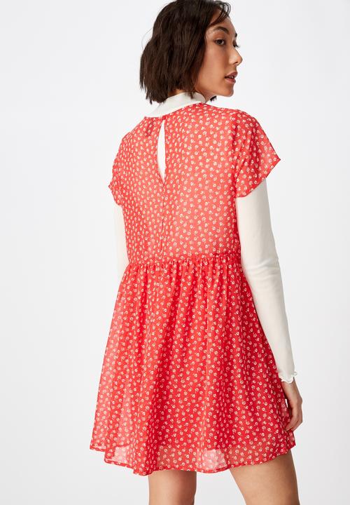 Factorie - Babydoll dress  - red