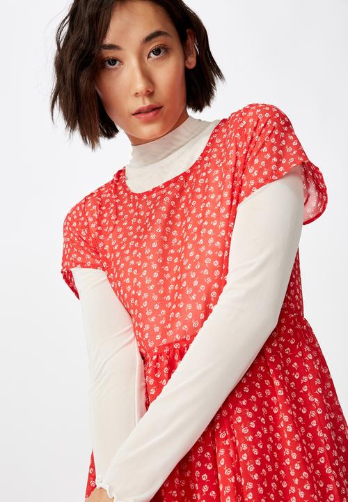 Factorie - Babydoll dress  - red