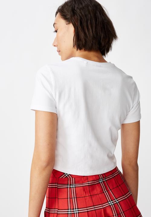 Factorie - Fitted graphic T-shirt  - white