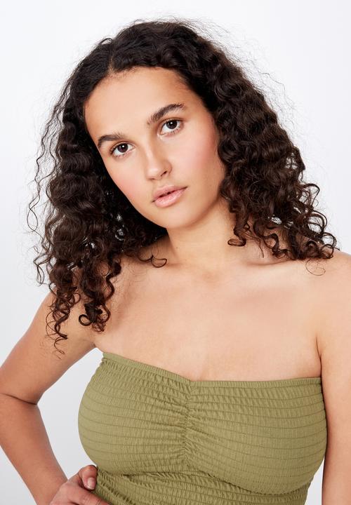 Cotton On - Rachel rouched tube top  - green
