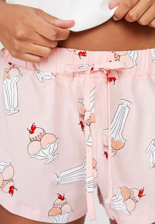Cotton On - Jersey bed short  - pink