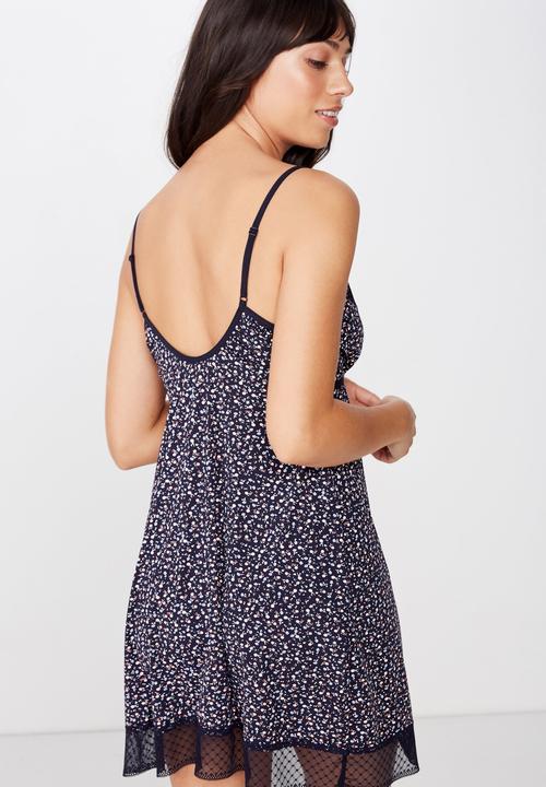 Cotton On - Slinky nightie  - blue