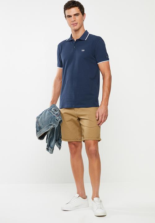 Lee  - Icon polo - navy & white