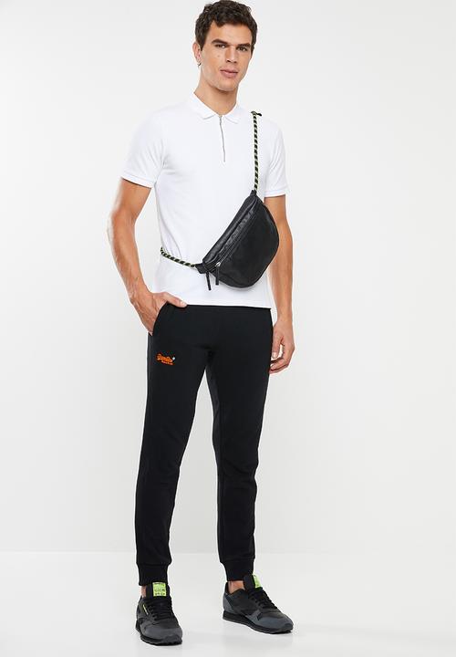 Superdry. - Orange label lite jogger - black