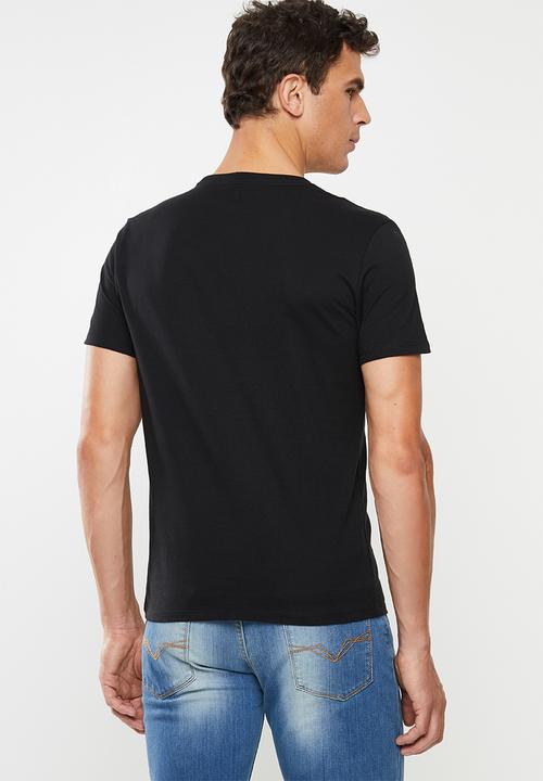 GUESS - Basic abstract logo tee - black