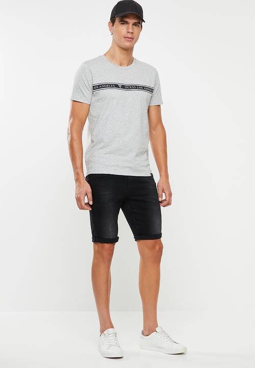 GUESS - Guess stripe tee - grey
