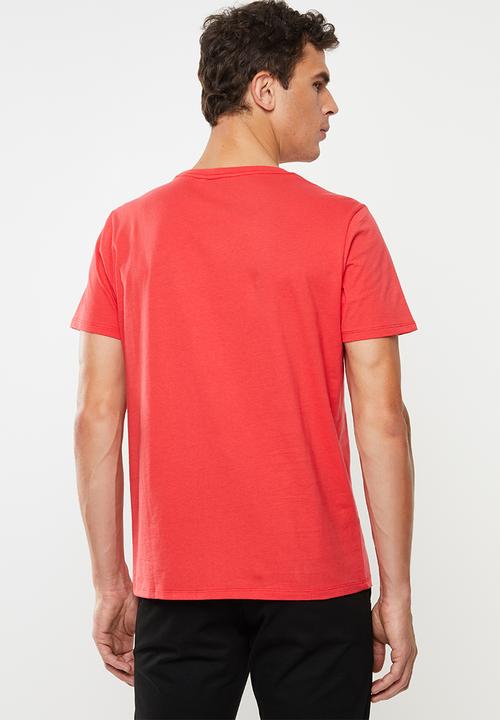 GUESS - Triangle short sleeve tee - red