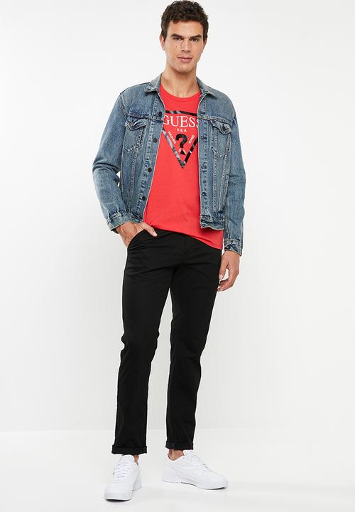 GUESS - Triangle short sleeve tee - red