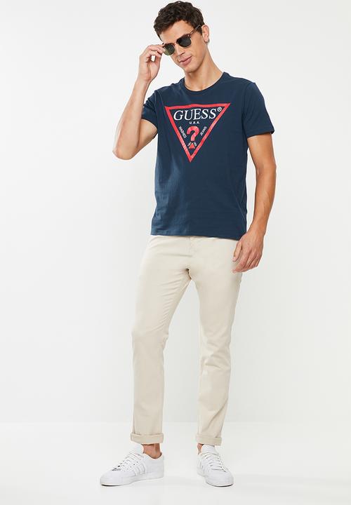 GUESS - Triangle short sleeve tee - blue