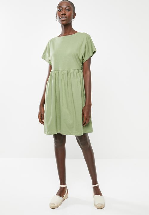 Superbalist - Knit babydoll dress - green