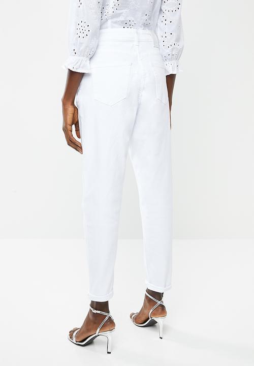 Superbalist - Comfort stretch mom jeans - white