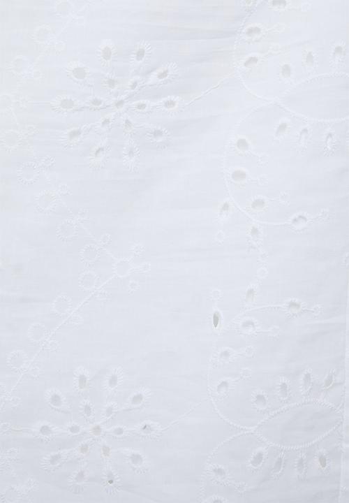 Superbalist - Square neck anglaise blouse - white
