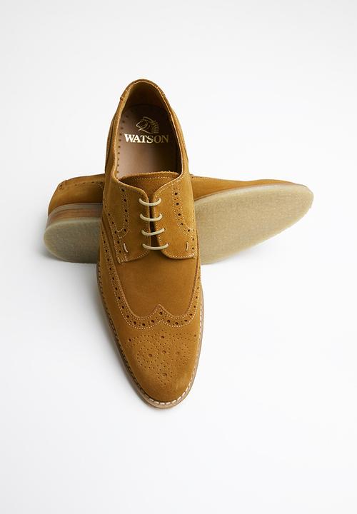 Watson - Adam suede brogue - brown